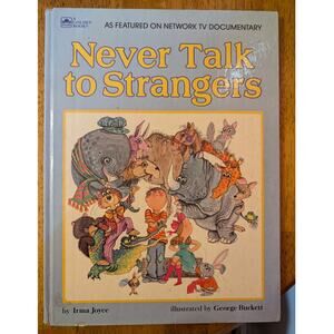 1967 A Golden Book Never Talk To Strangers Hardcover Book